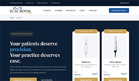 Website design for Elite Dental Lab