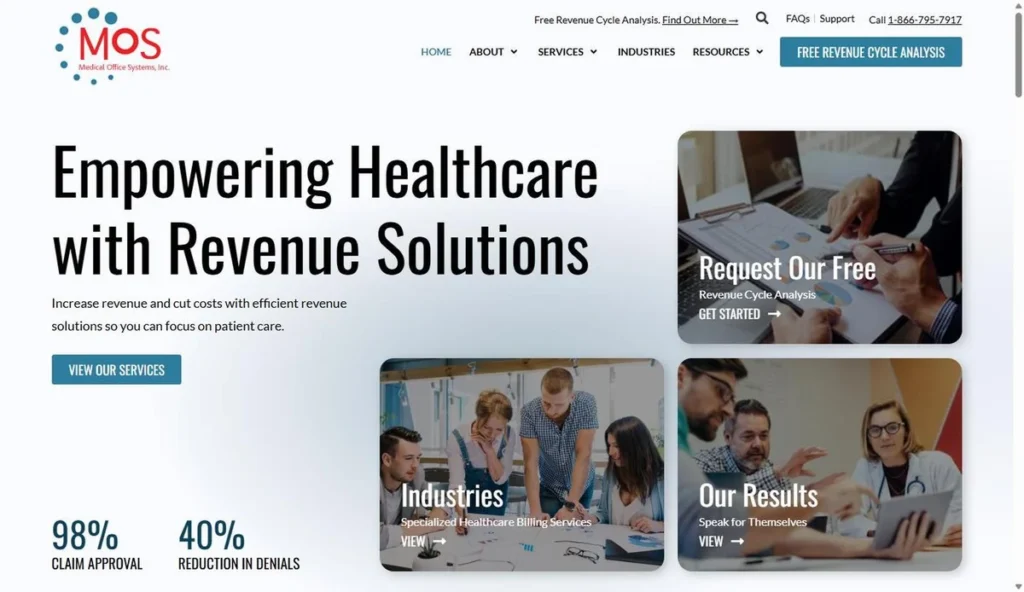 Website design for Medical Office Systems